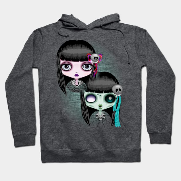 Zombie Doll The Dark Side Hoodie by BluedarkArt